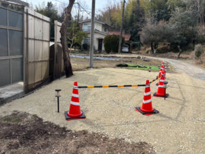 東広島市西条町 K様　樹木剪定及び残土処分工事